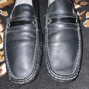Men’s Calvin Klein black leather loafers